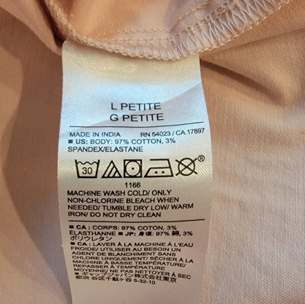 Banana Republic Pink‎ Oversized Dolman Shortsleeve Top Large Petite LP NWT - Picture 10 of 11